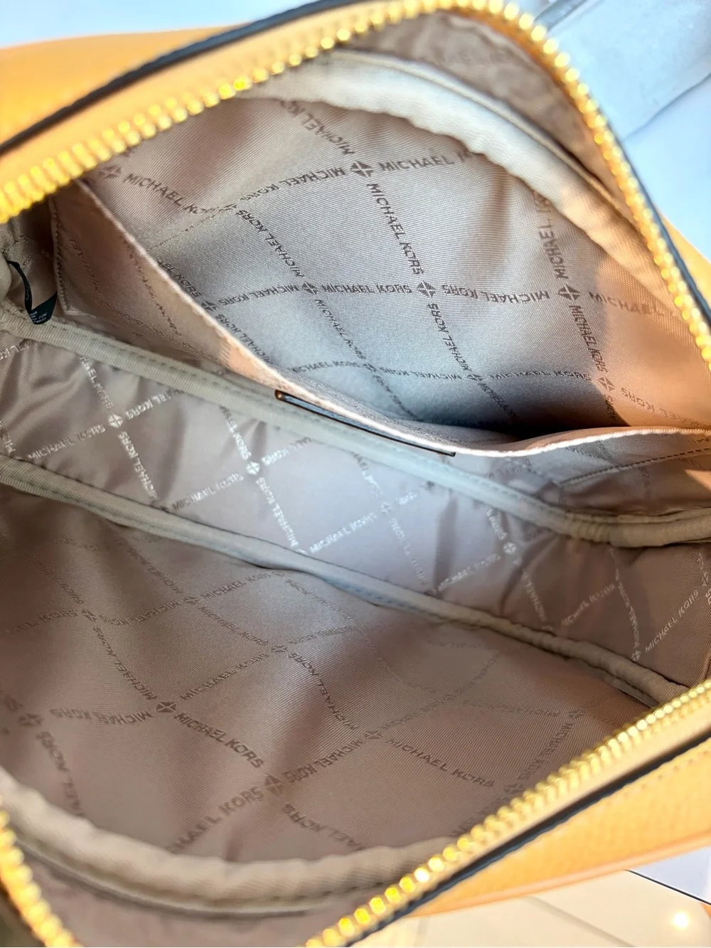 Michael Kors structured pebbled